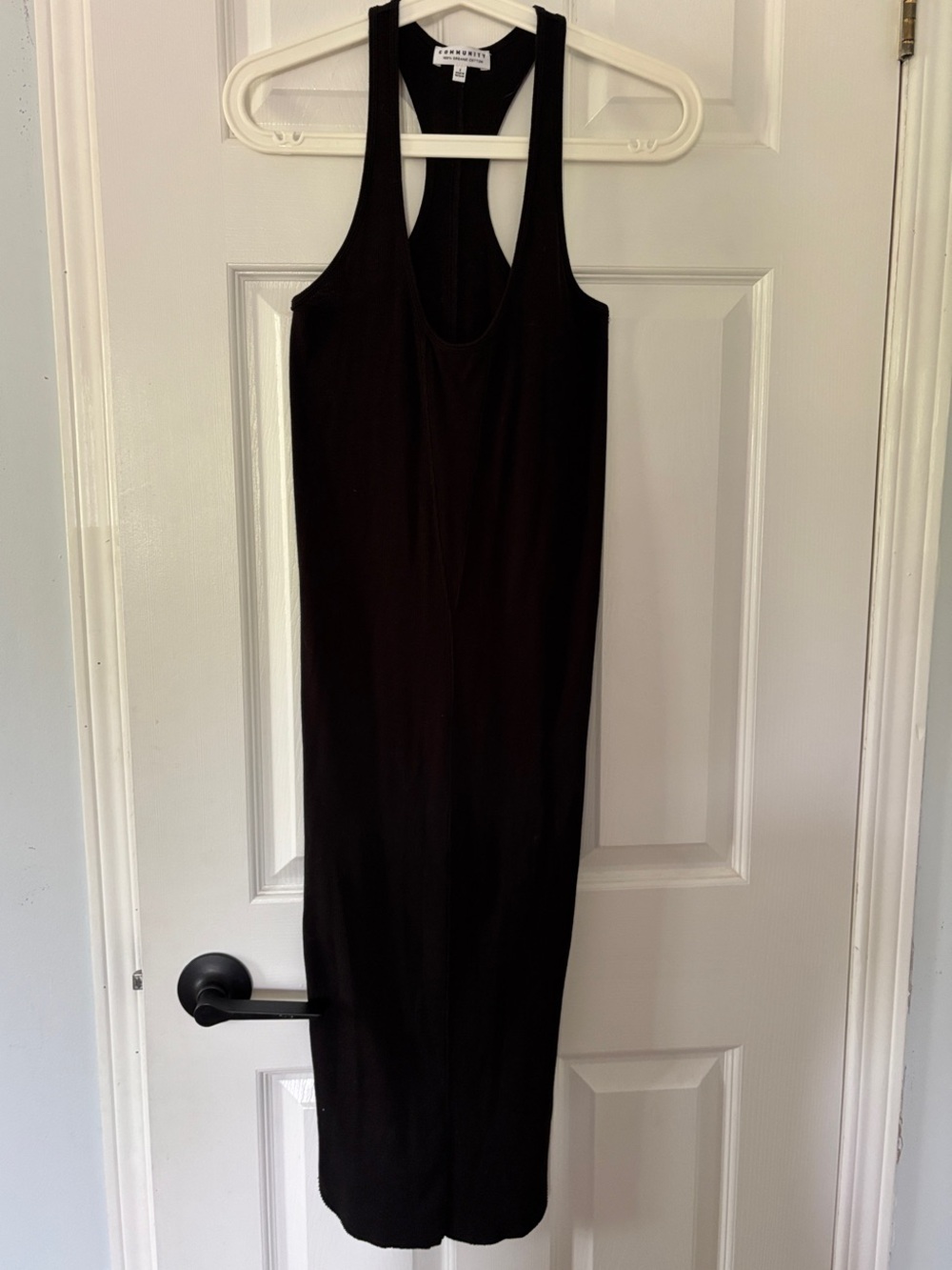 Community Black Racerback Midi Dress